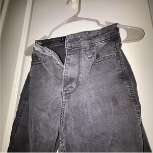 Faded Black High Rise Mom Jeans - 1